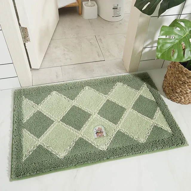 New Bathroom Rug Floor Pad Modern Non-slip Bath Mat Mechanical Wash Home Decor Carpet Non Slip Bathroom Mat