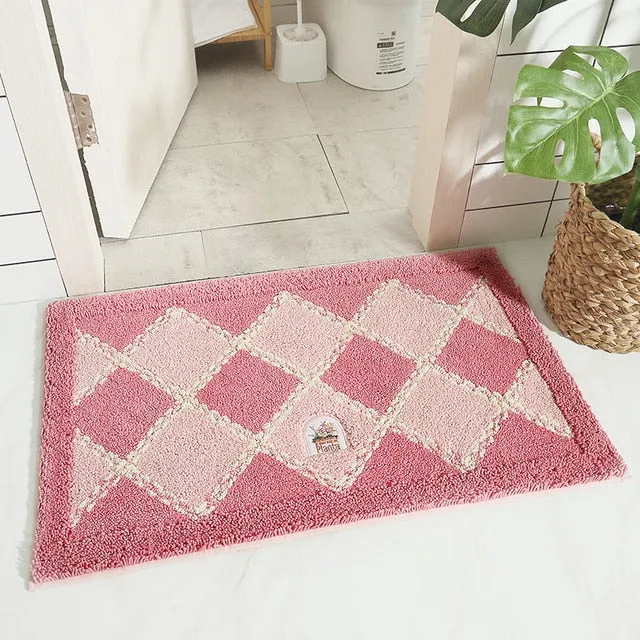 New Bathroom Rug Floor Pad Modern Non-slip Bath Mat Mechanical Wash Home Decor Carpet Non Slip Bathroom Mat