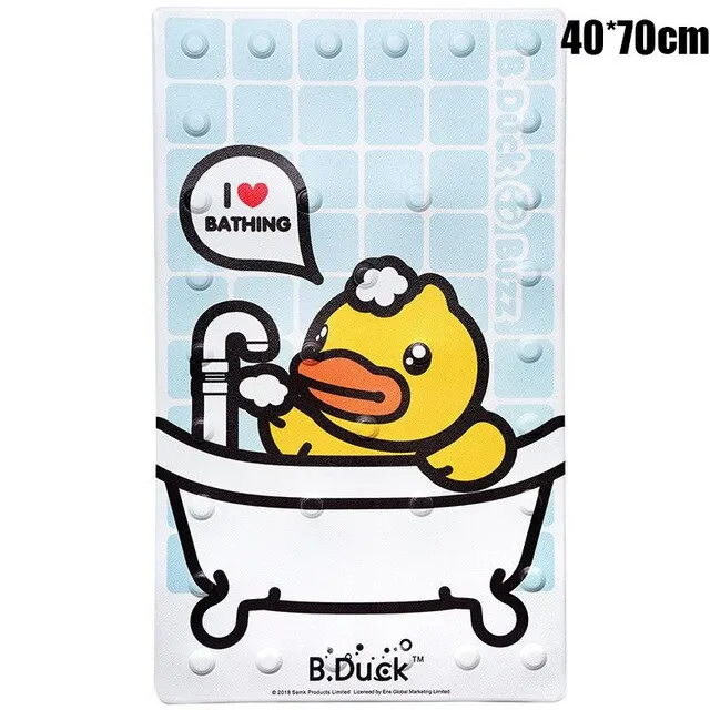 Non Slip Bathroom Rug Little Yellow Duck Bath Mat Suction Pad Bath Mats Cartoon Rubber Eco-Friendly Non Slip Mat Bedroom Rugs