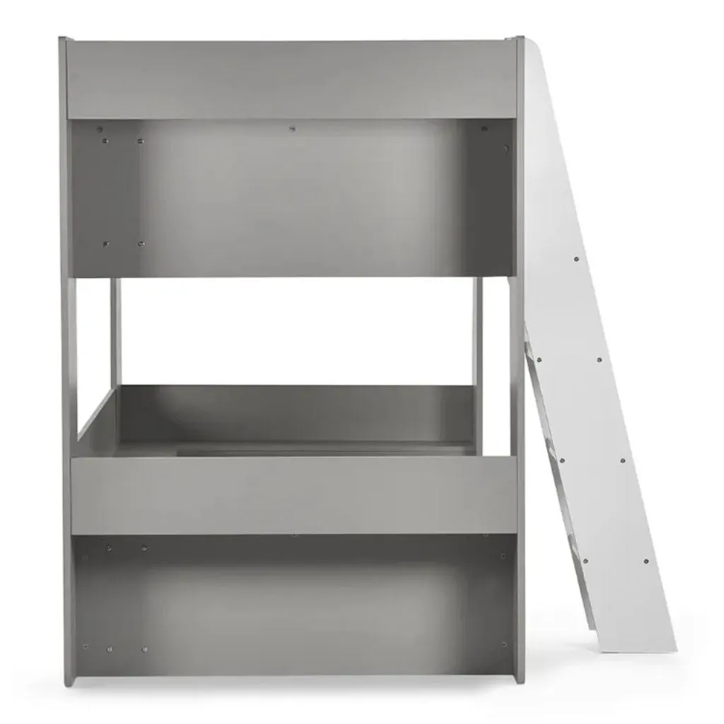 Parsec Taupe and White Bunk Bed by Julian Bowen