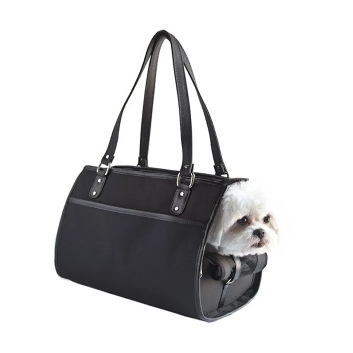 Payton Dog Carrier Handbag - Black