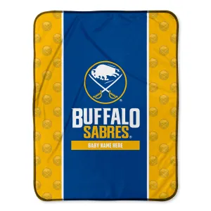 Personalized Buffalo Sabres Icon Baby Pixel Fleece Blanket