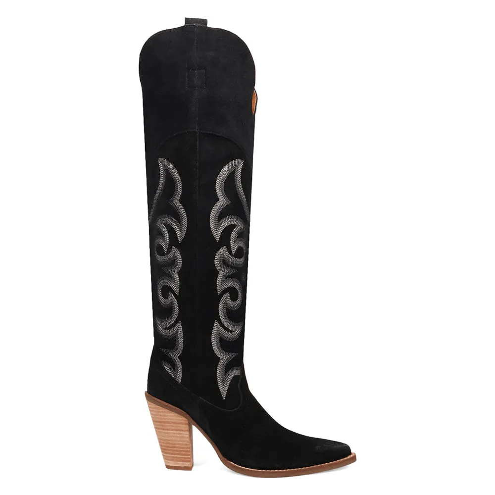 Primadonna Embroidered Snip Toe Zippered Cowboy Boots