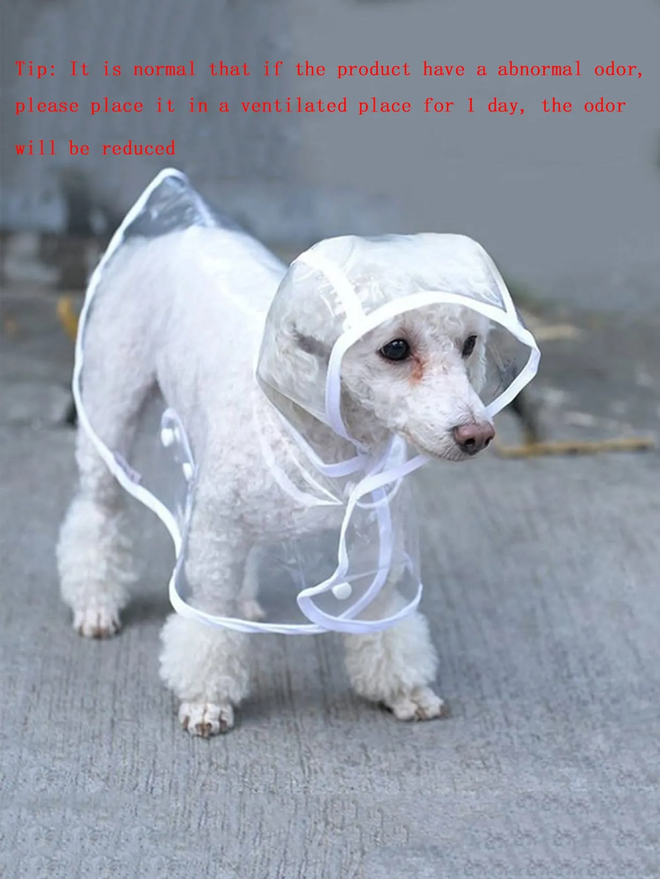 Pu Waterproof Pet Jacket, Transparent Pet Raincoat, Fashionable Full Coverage Dog Raincoat For Outdoor Activities