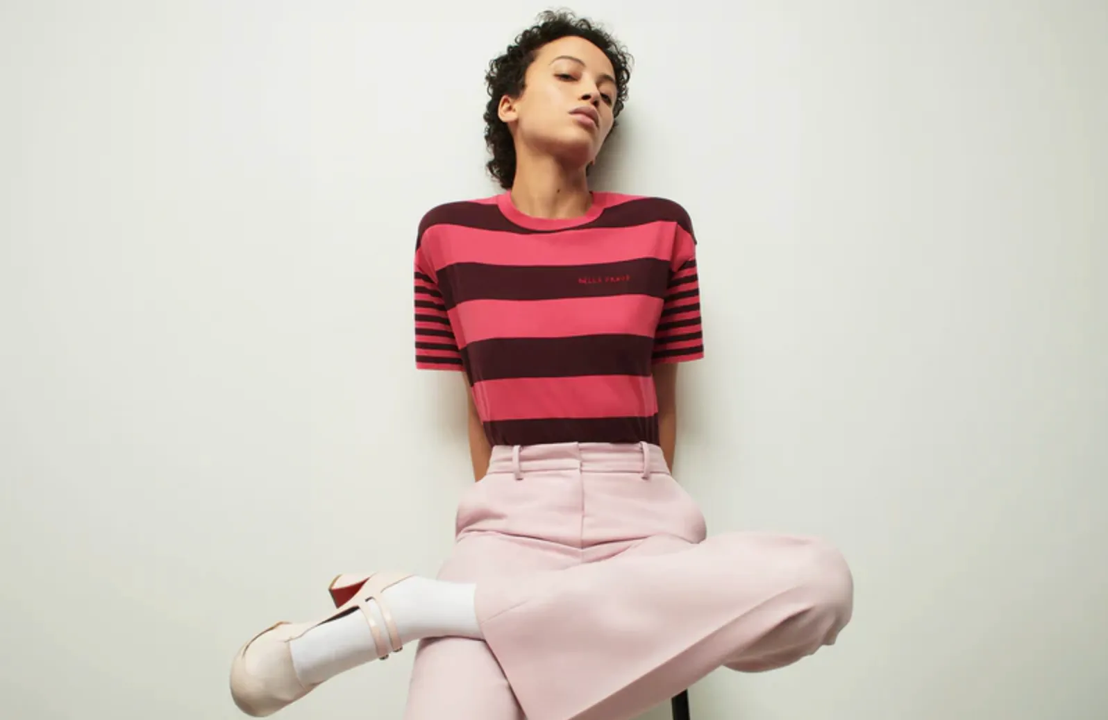 Raspberry Striped T-Shirt