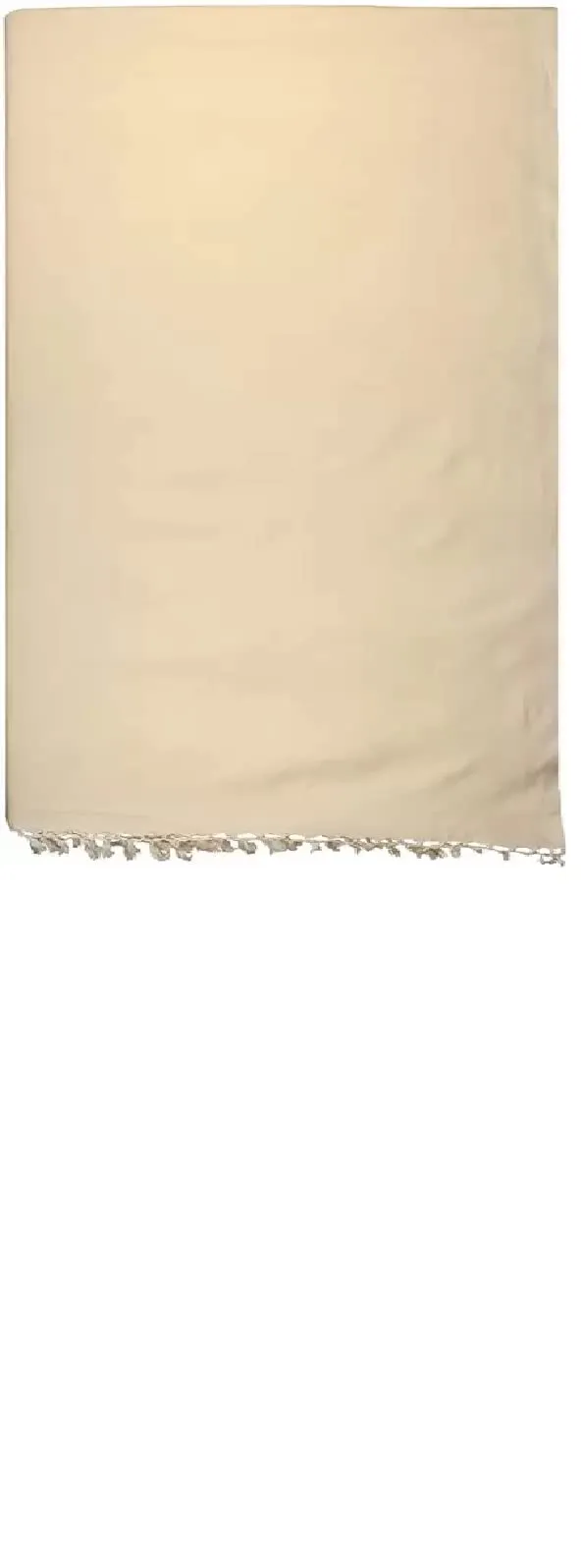 SHISHIR 100% Cotton Soft Beautiful Cream Solid Bhagalpuri Summer Blanket Khes Dohar Top Sheet Set Chadar Size Queen