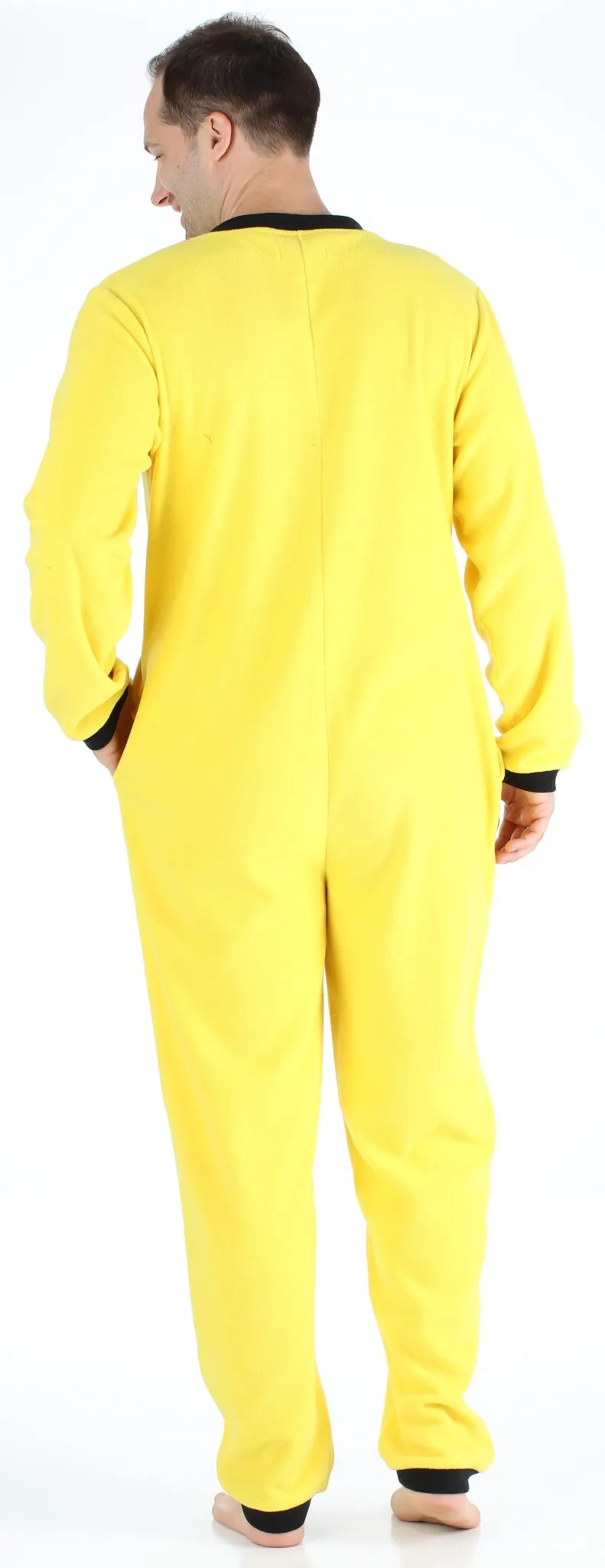 Sleepyheads Men’s Fleece Non-Footed Solid Color Onesie Pajamas Jumpsuit