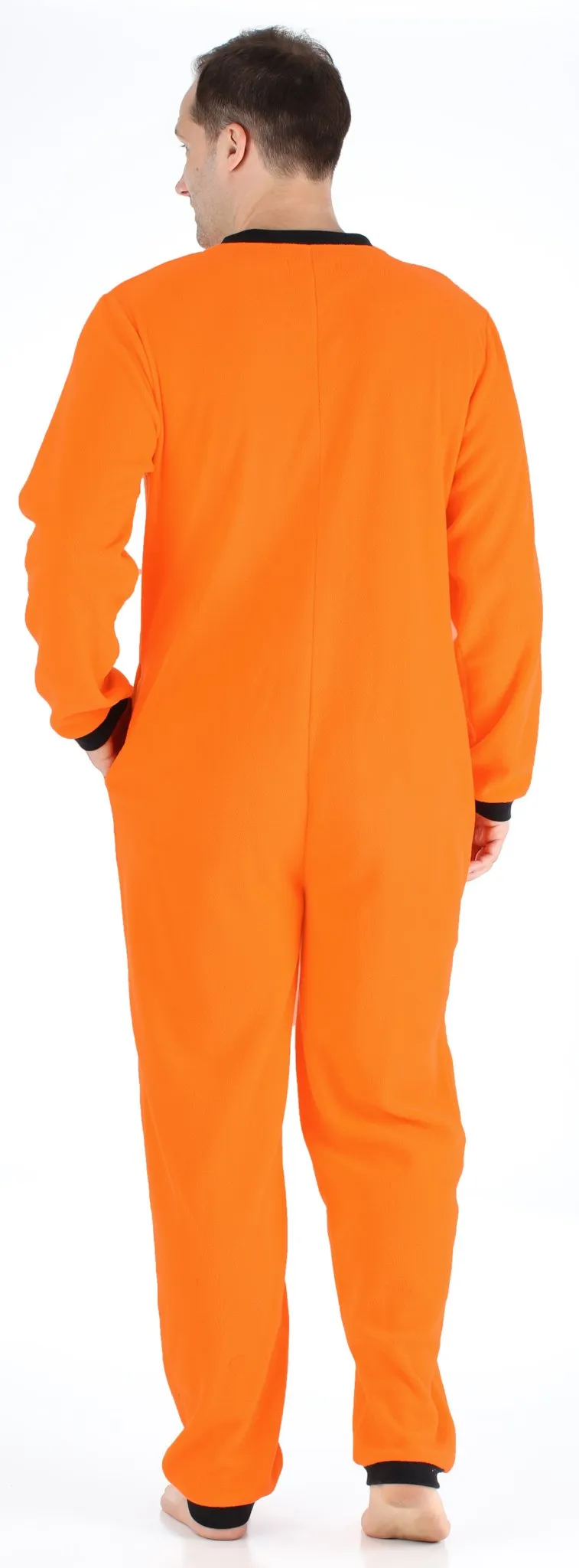 Sleepyheads Men’s Fleece Non-Footed Solid Color Onesie Pajamas Jumpsuit