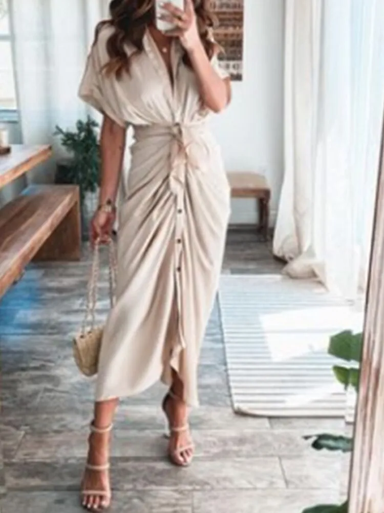 Streetwear Woman Clothes Trendy Robe Evening Dresses