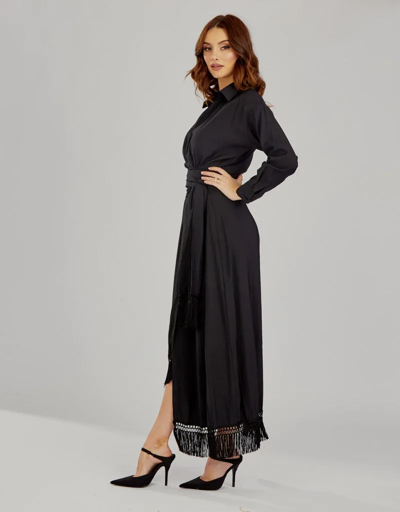 Tassel Wrap Dress Aviva