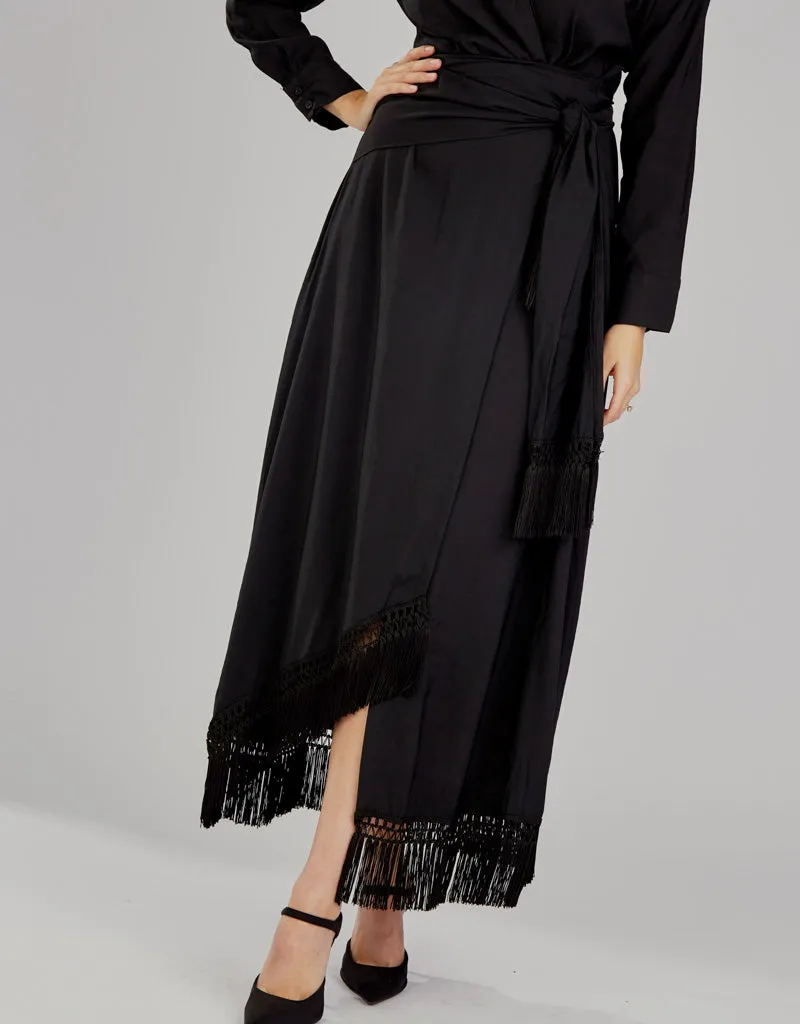 Tassel Wrap Dress Aviva