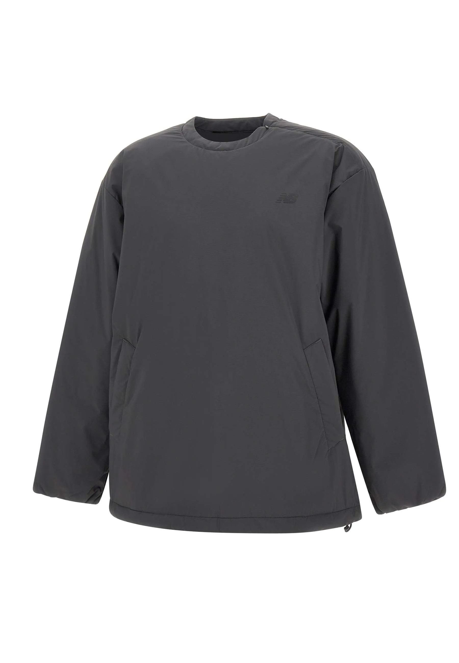 Technical Nylon Oversize Sweatshirt in Black