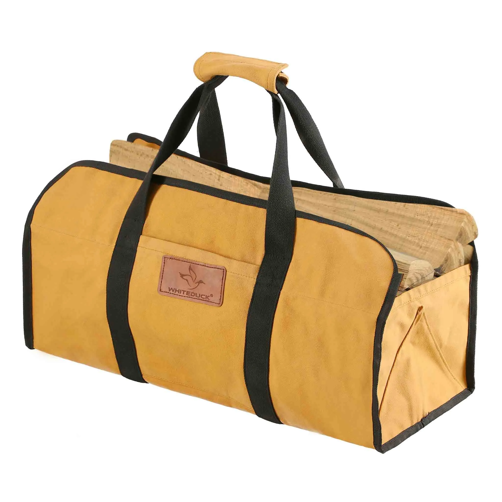 Tote Shape Canvas Firewood Log Carriers