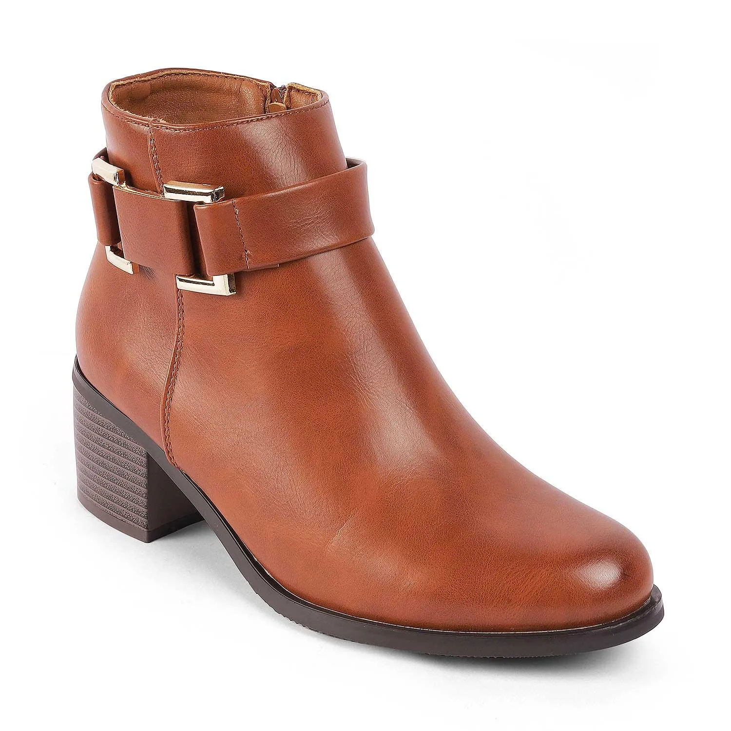 Tresmode Geneve Camel Women's Ankle-length Boots